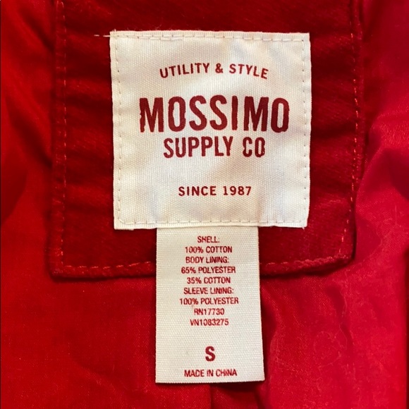 Mossimo Supply CO Military Jacket SZ S - Picture 3 of 5